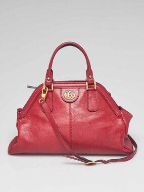 Gucci Red Leather Re(Belle) Medium Shoulder Bag